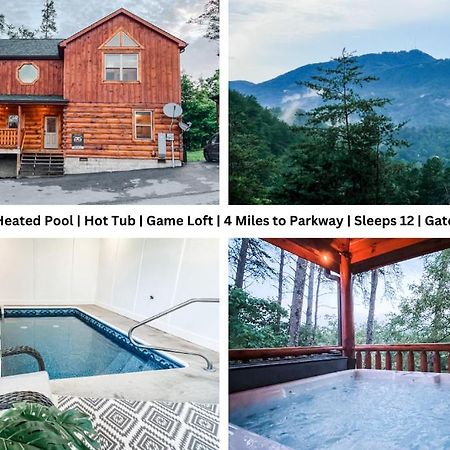 Indoor Heated Pool Hot Tub Cabin Sevierville Luaran gambar