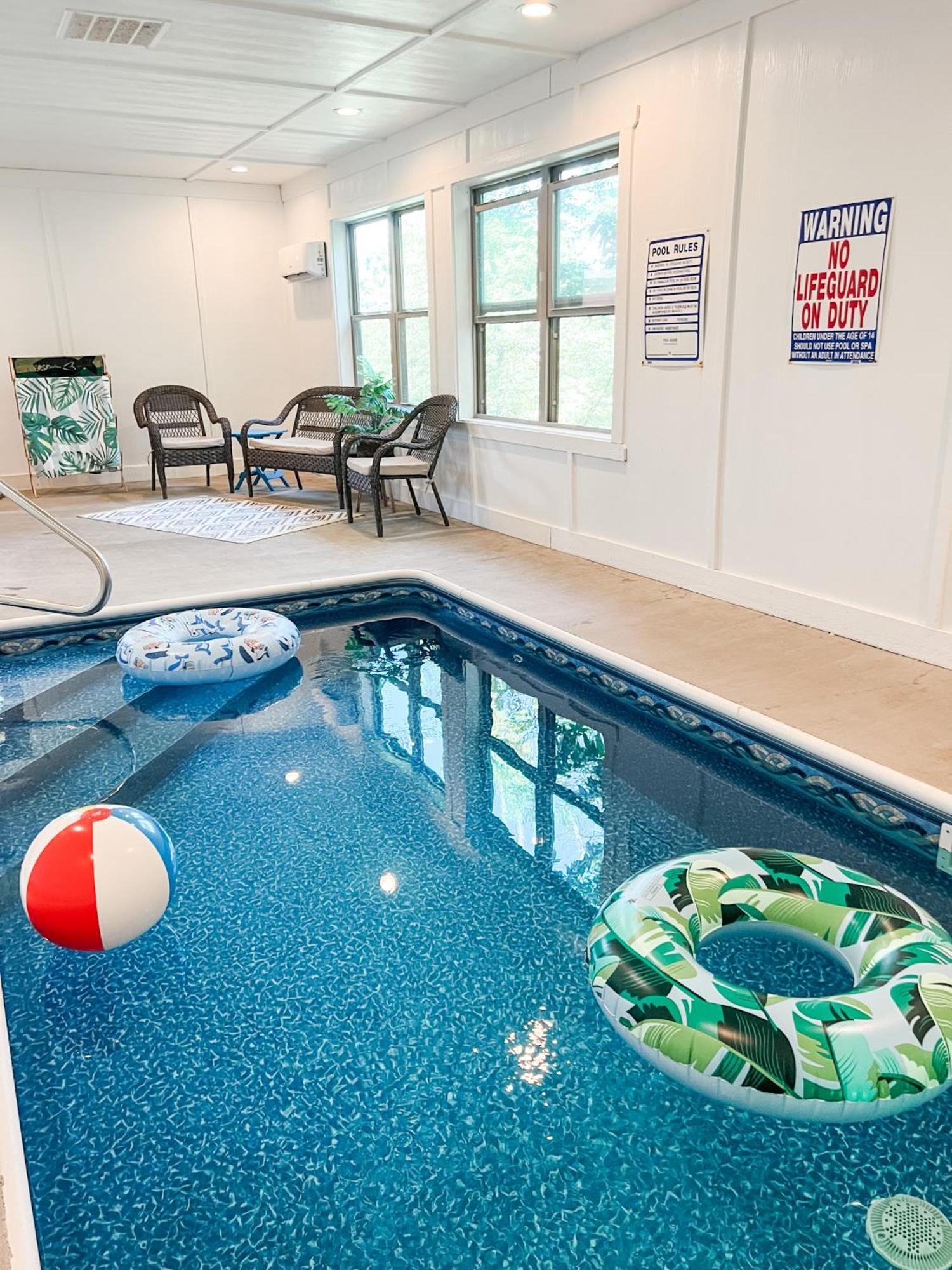 Indoor Heated Pool Hot Tub Cabin Sevierville Luaran gambar