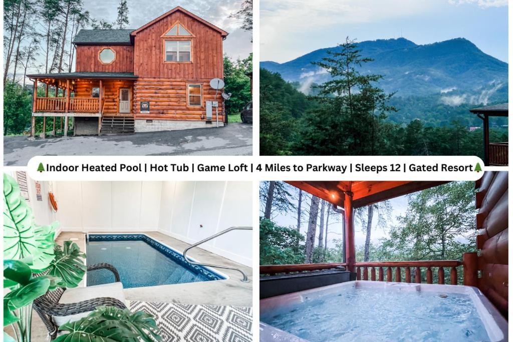 Indoor Heated Pool Hot Tub Cabin Sevierville Luaran gambar